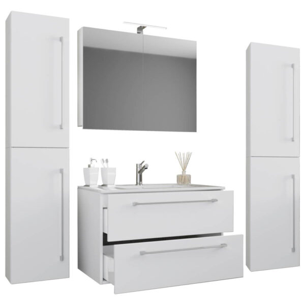 Waschplatz 5tlg-Badinos
weiß B/H/T: ca. 80x50x46 cm