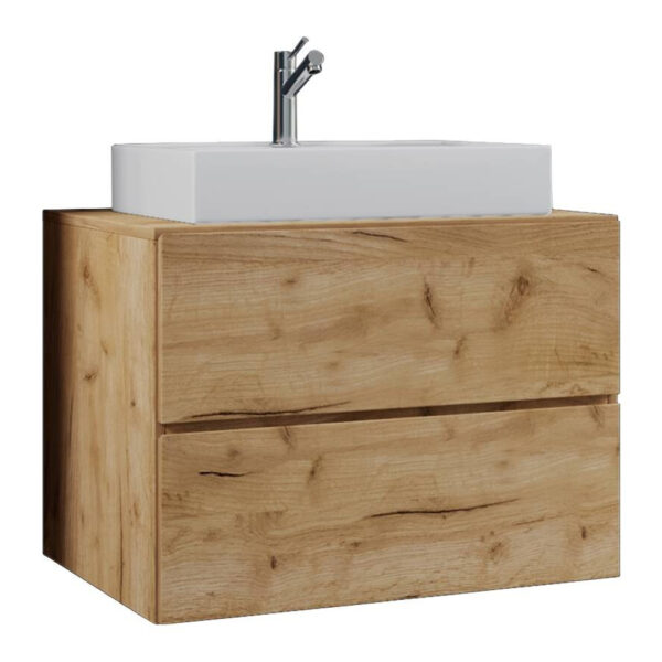 Badblock 2tlg-Lendas
Eiche Honig Nachbildung weiß B/H/T: ca. 80x17x42 cm