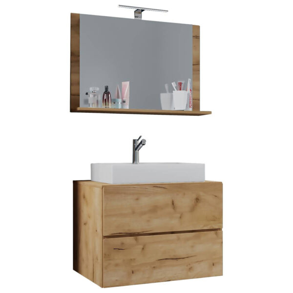 Waschplatz 3tlg-Lendas
weiß Eiche Honig Nachbildung B/H/T: ca. 60x52x52 cm