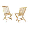 VCM Gartenstuhl 2er Set braun Teakholz B/H/T: ca. 46x89x62 cm VCM Gartenstuhl 2er Set braun Teakholz B/H/T: ca. 46x89x62 cm