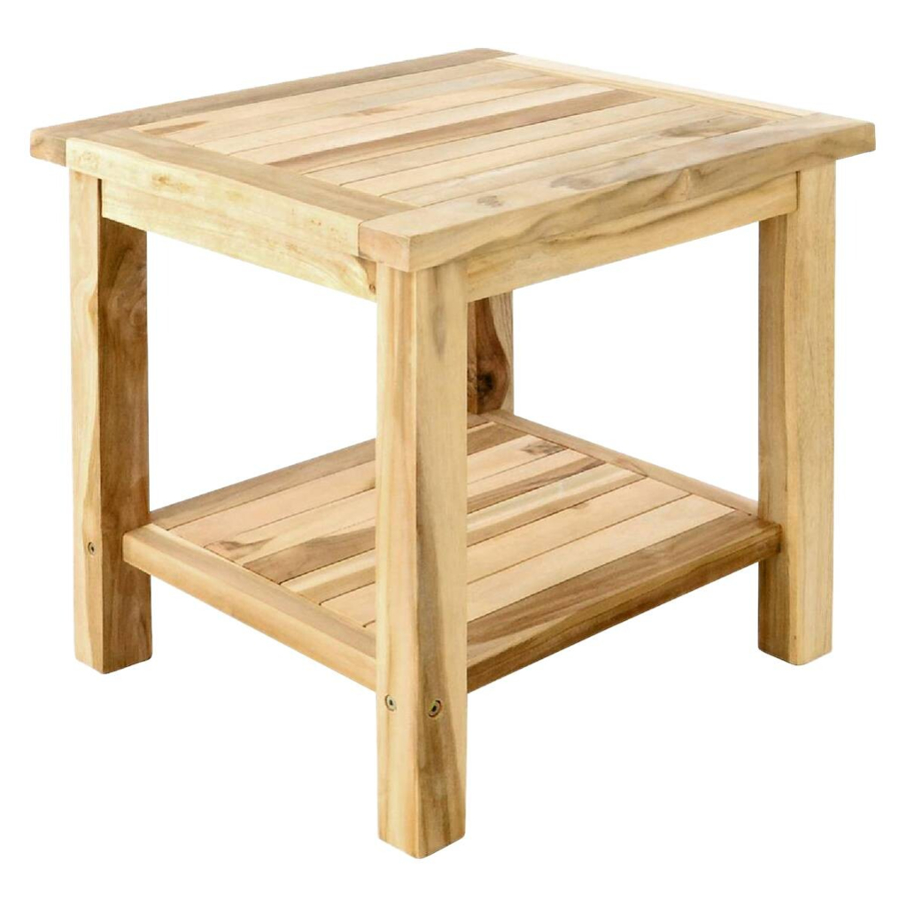 VCM Beistelltisch natur Holz B/H/T: ca. 50x50x50 cm
