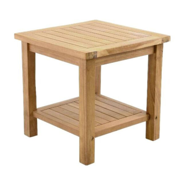 VCM Beistelltisch braun Teakholz B/H/T: ca. 50x50x50 cm