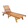 VCM Gartenliege braun Teakholz B/H/L: ca. 57x34x200 cm VCM Gartenliege braun Teakholz B/H/L: ca. 57x34x200 cm