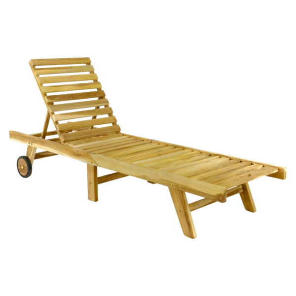 VCM Sonnenliege braun Holz B/H/L: ca. 57x34x200 cm VCM Sonnenliege braun Holz B/H/L: ca. 57x34x200 cm