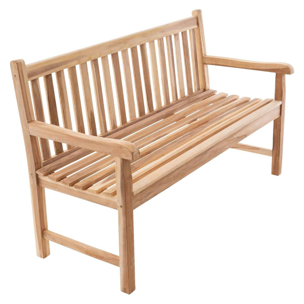VCM Gartenbank braun Holz B/H/T/L: ca. 60x90x50x150 cm
