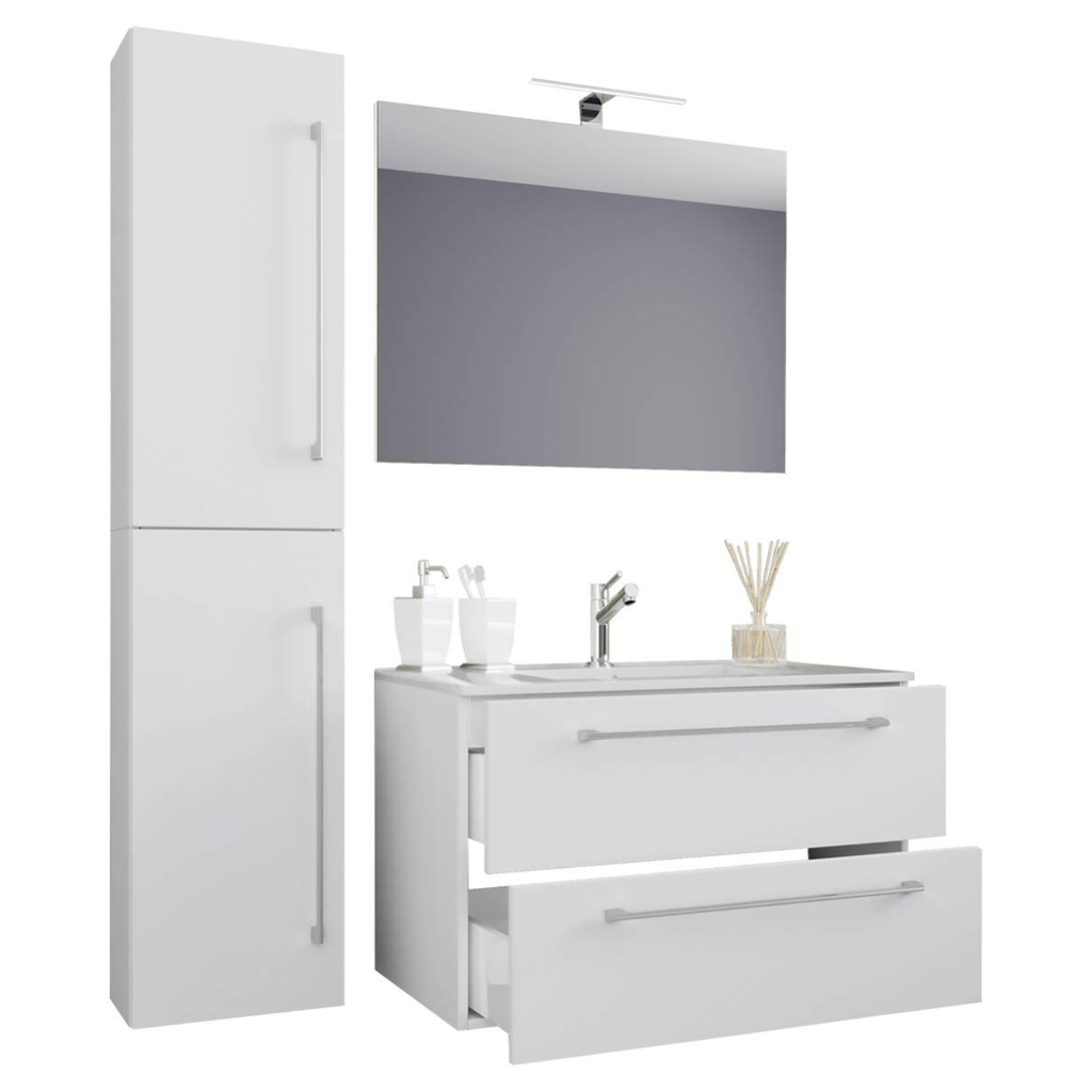 Waschplatz 4tlg-Badinos
weiß B/H/T: ca. 61x52x46 cm