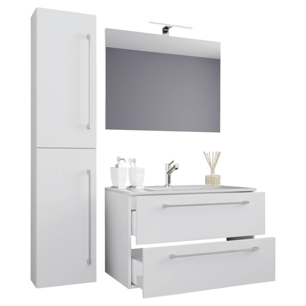 Waschplatz 4tlg-Badinos
weiß B/H/T: ca. 81x52x46 cm