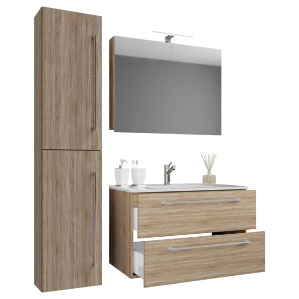 4051814405440 Waschplatz 4tlg-Badinos
Eiche Sonoma Nachbildung B/H/T: ca. 61x52x46,4 cm