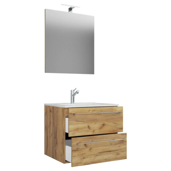 4051814405594 Waschplatz 3tlg-Badinos
Eiche Honig Nachbildung weiß B/H/T: ca. 61x52x46 cm