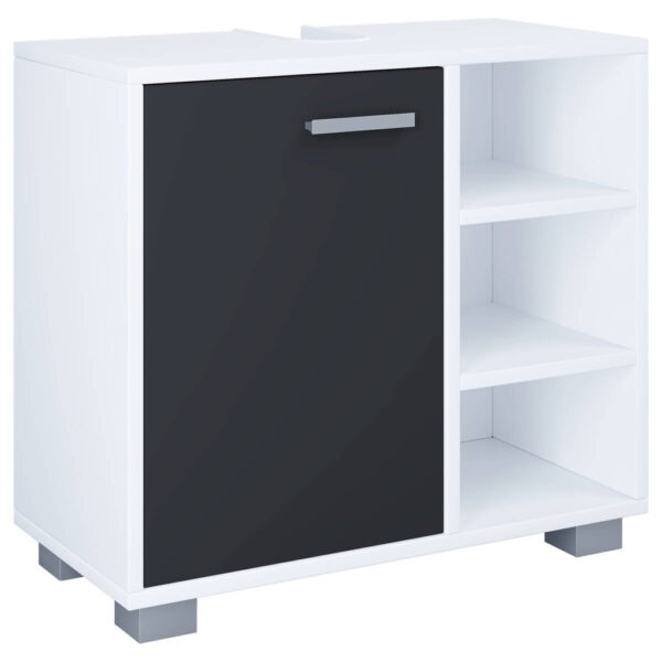 Waschbeckenunterschrank Zalo
weiß schwarz B/H/T: ca. 60x55x30 cm
