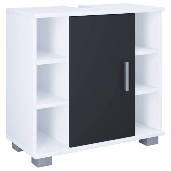 Waschbeckenunterschrank Zalo
weiß schwarz B/H/T: ca. 60x58x30 cm