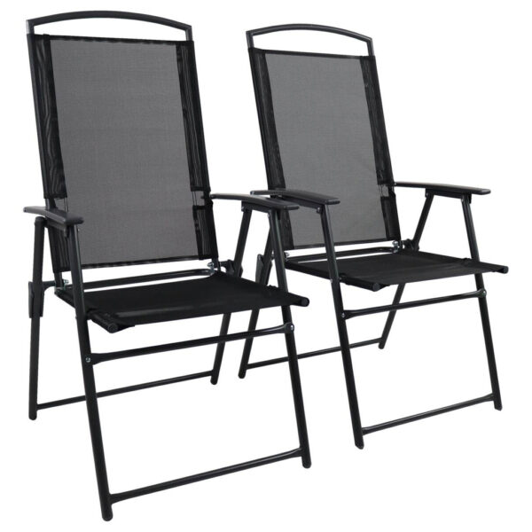 VCM Gartenstuhl-Set anthrazit Aluminium B/H/T: ca. 61x105x56 cm VCM Gartenstuhl-Set anthrazit Aluminium B/H/T: ca. 61x105x56 cm
