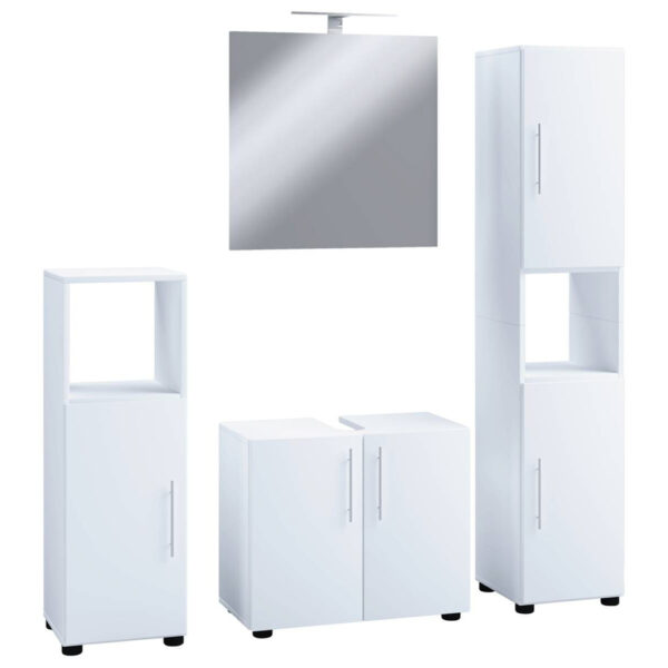 Badezimmer-Set 4tlg-Flandu
weiß B/H/T: ca. 60x51x30 cm