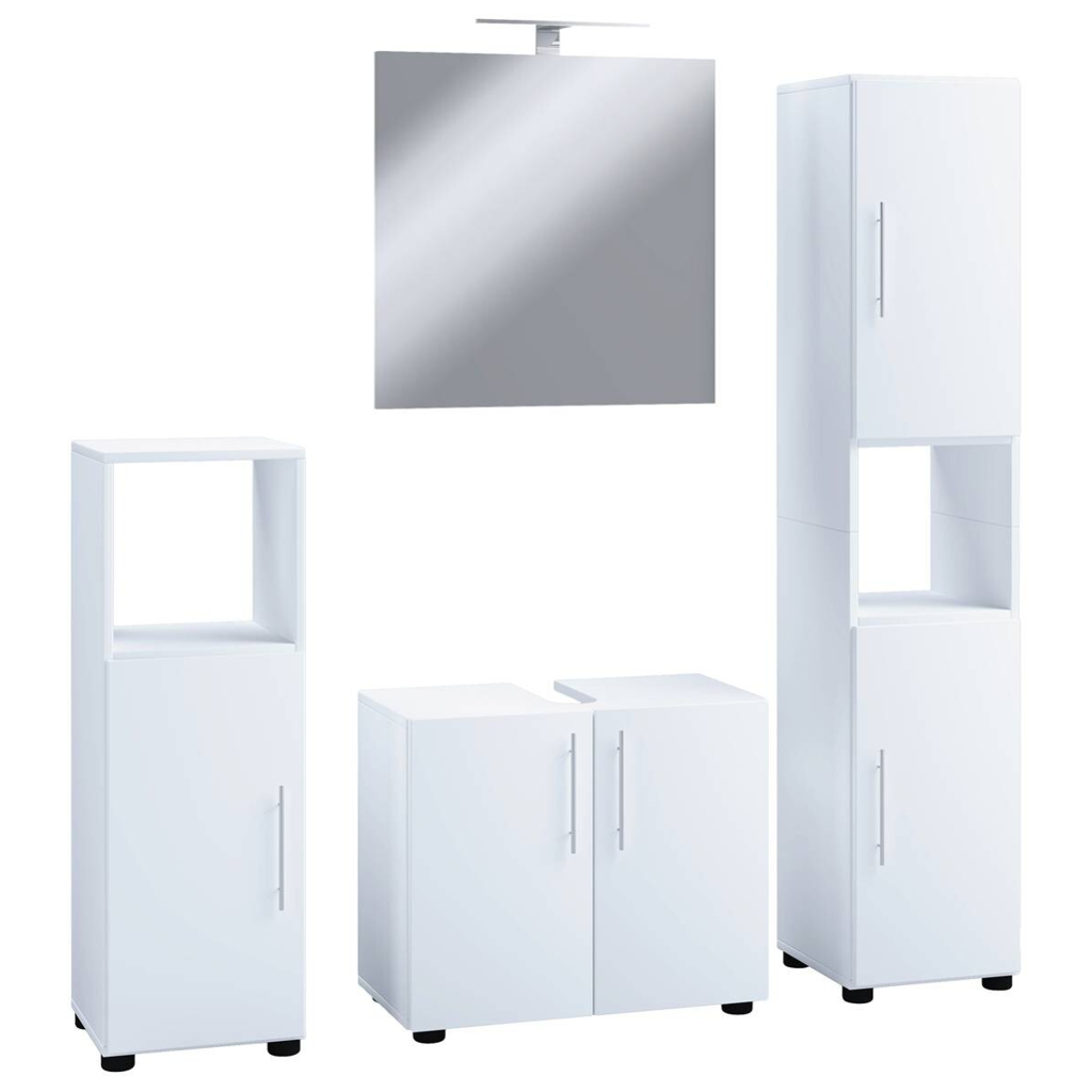 Badezimmer-Set 4tlg-Flandu
weiß B/H/T: ca. 60x51x30 cm
