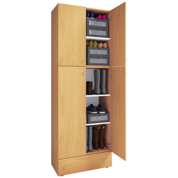 VCM Möbel Schuhschrank Lona buche weiß B/H/T: ca. 200x70x39 cm VCM Möbel Schuhschrank Lona buche weiß B/H/T: ca. 200x70x39 cm