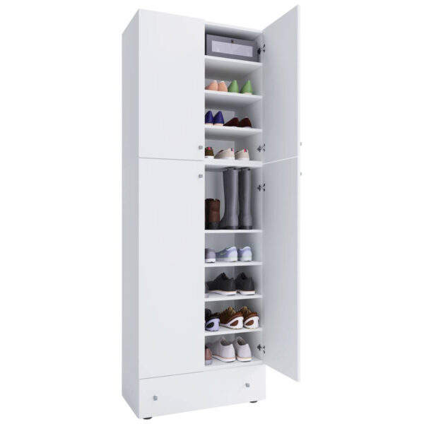 VCM Möbel Schuhschrank Lona weiß B/H/T: ca. 70x200x39 cm
