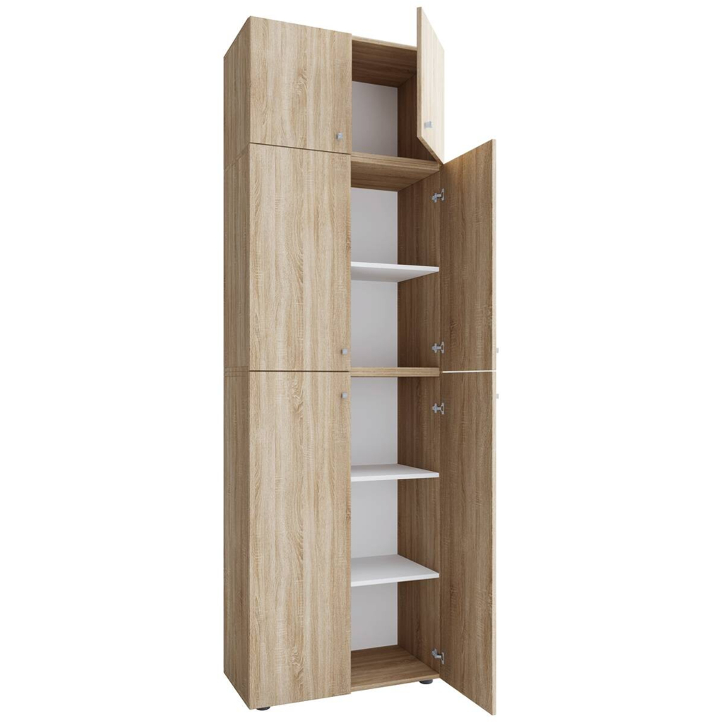 Büroschrank Lona
Eiche Sonoma Nachbildung weiß B/H/T: ca. 70x223x39 cm