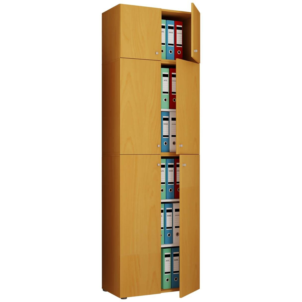 Büroschrank Lona
buche Nachbildung weiß B/H/T: ca. 70x223x39 cm