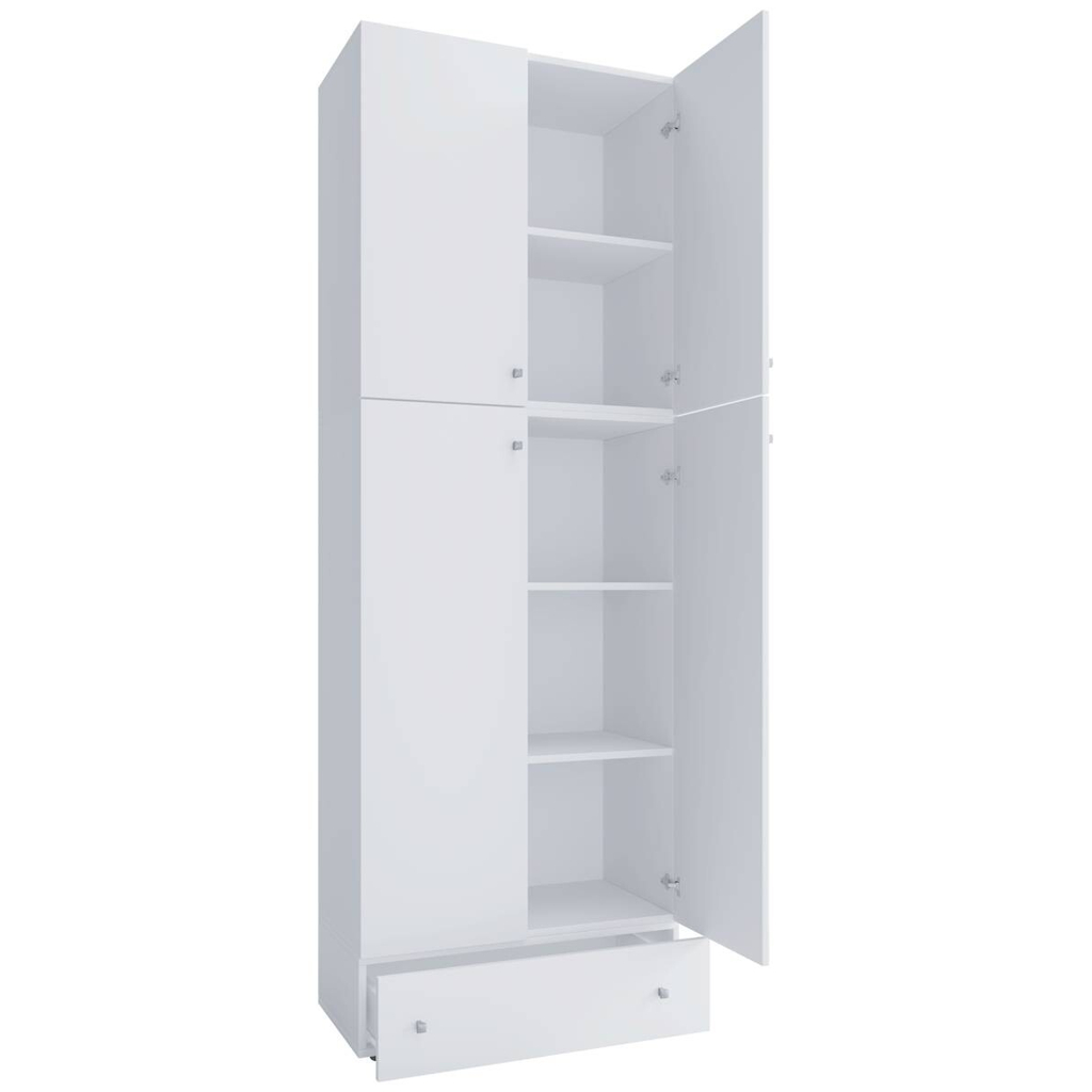 VCM Möbel Kleiderschrank Lona weiß B/H/T: ca. 70x200x39 cm