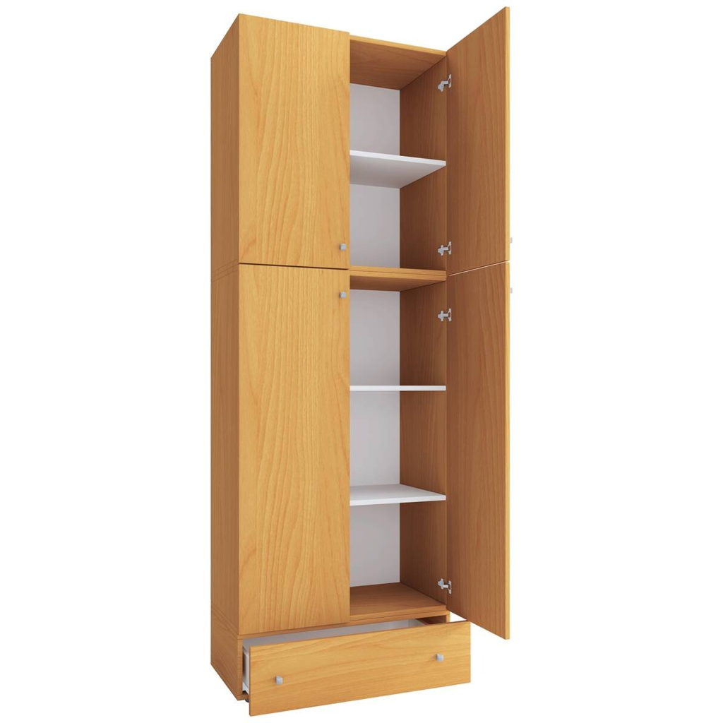 VCM Möbel Kleiderschrank Lona buche B/H/T: ca. 70x200x39 cm