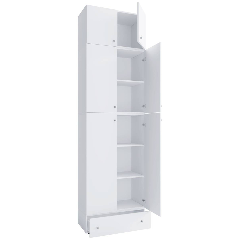 VCM Möbel Kleiderschrank Lona weiß B/H/T: ca. 70x240x39 cm