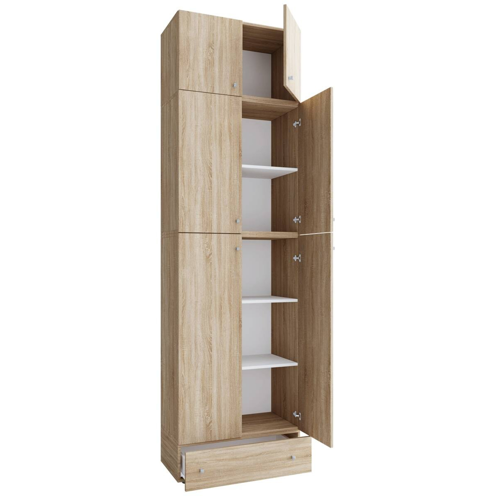 VCM Möbel Kleiderschrank Lona Eiche B/H/T: ca. 70x240x39 cm