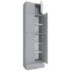 VCM Möbel Kleiderschrank Lona grau B/H/T: ca. 70x240x39 cm