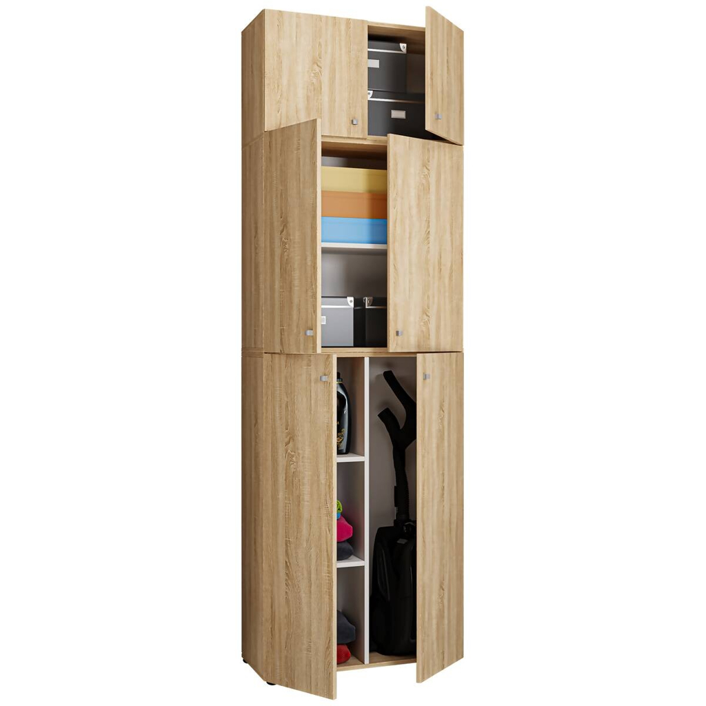 Putzschrank Lona
Eiche Sonoma Nachbildung weiß B/H/T: ca. 70x223x39 cm