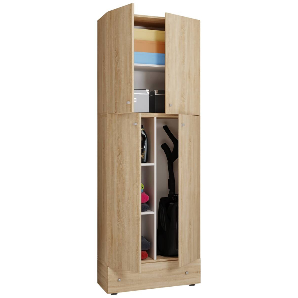 Putzschrank Lona
Eiche Sonoma Nachbildung weiß B/H/T: ca. 70x200x39 cm