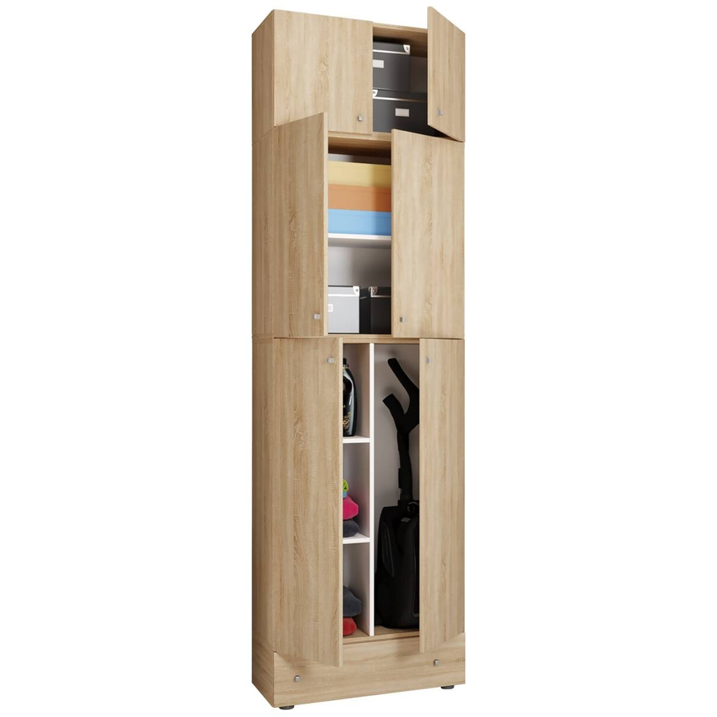 Putzschrank Lona
Eiche Sonoma Nachbildung weiß B/H/T: ca. 70x240x39 cm