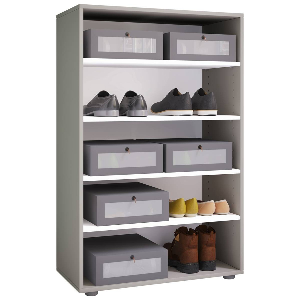Schuhregal Lona
grau weiß B/H/T: ca. 70x110x37 cm