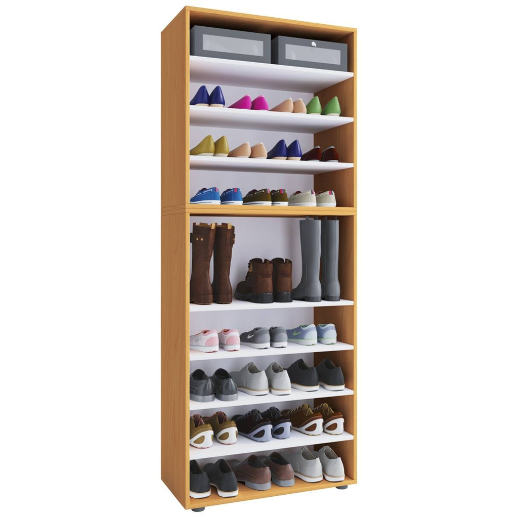 Schuhregal Lona
buche Nachbildung weiß B/H/T: ca. 70x183x37 cm