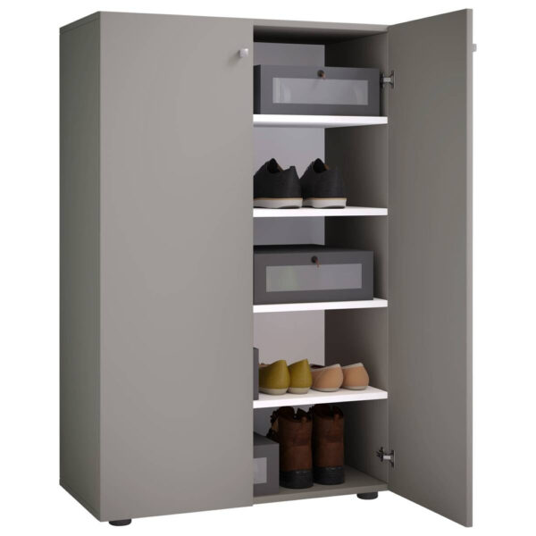VCM Möbel Schuhschrank Lona grau weiß B/H/T: ca. 70x110x39 cm VCM Möbel Schuhschrank Lona grau weiß B/H/T: ca. 70x110x39 cm
