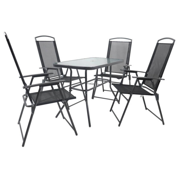 VCM Gartensitzgruppe anthrazit Stahl