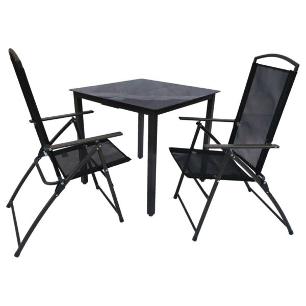 VCM Gartensitzgruppe anthrazit Aluminium B/H/T: ca. 80x76x80 cm