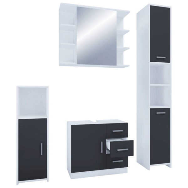 4051814417580 Badezimmer-Set Zalo
schwarz B/H/T: ca. 63x56x30 cm