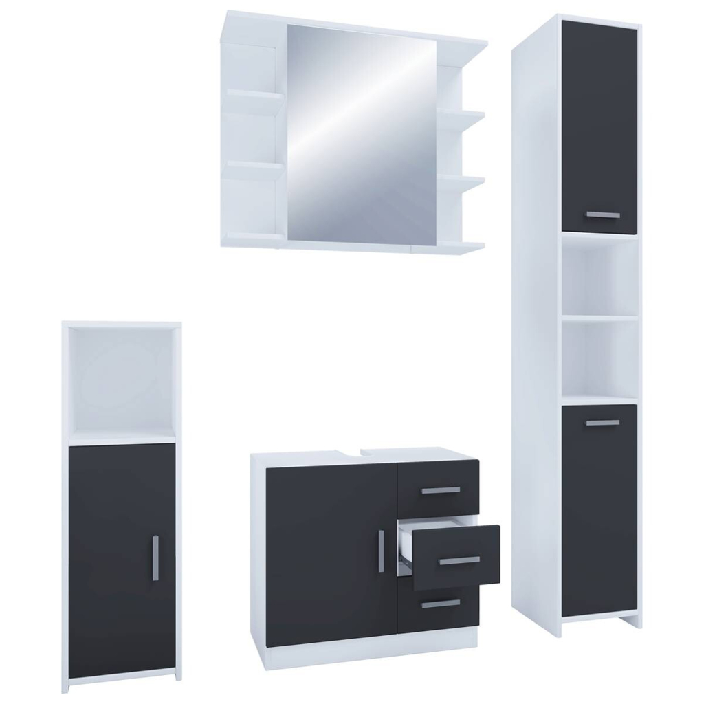 Badezimmer-Set Zalo
schwarz B/H/T: ca. 63x56x30 cm