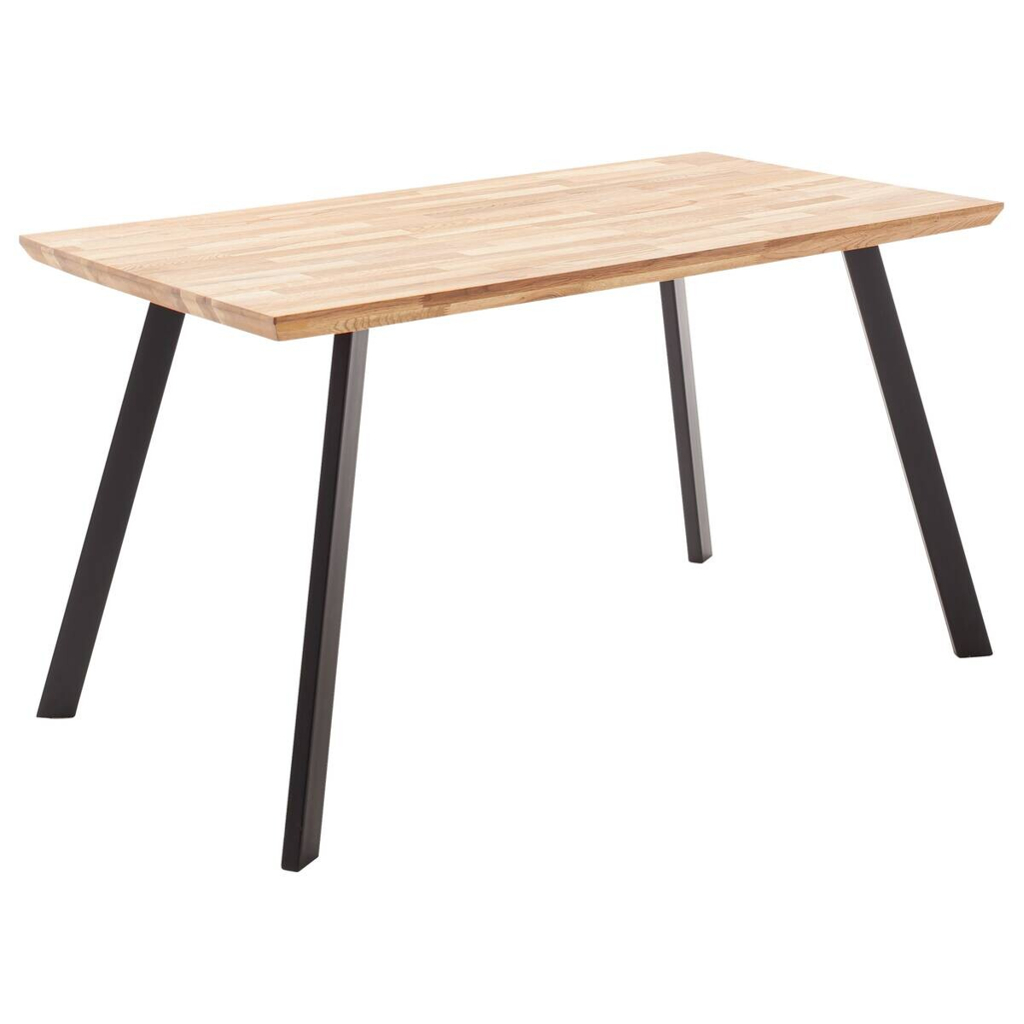 POCO Esstisch Zeballos natur schwarz B/H/T: ca. 140x85x75 cm