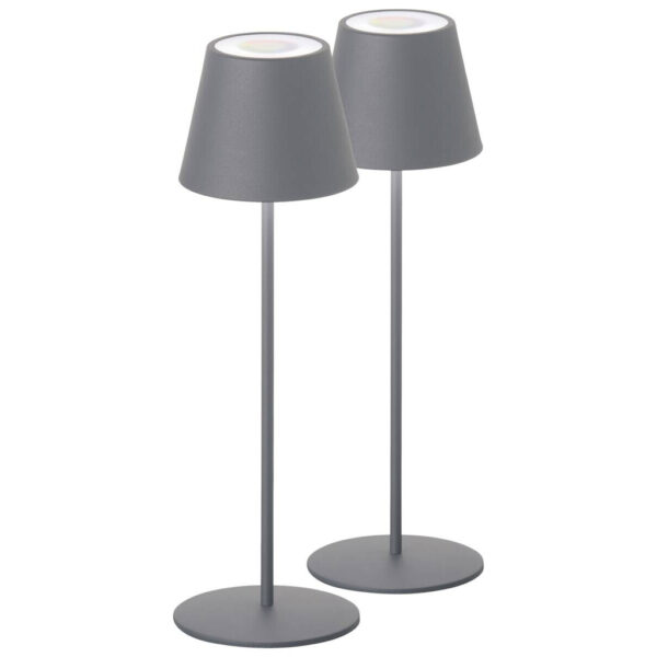 easy! by FHL Tischleuchte 850342 Cosenza
grau Metall H/D: ca. 38x12 cm 1 Brennstellen