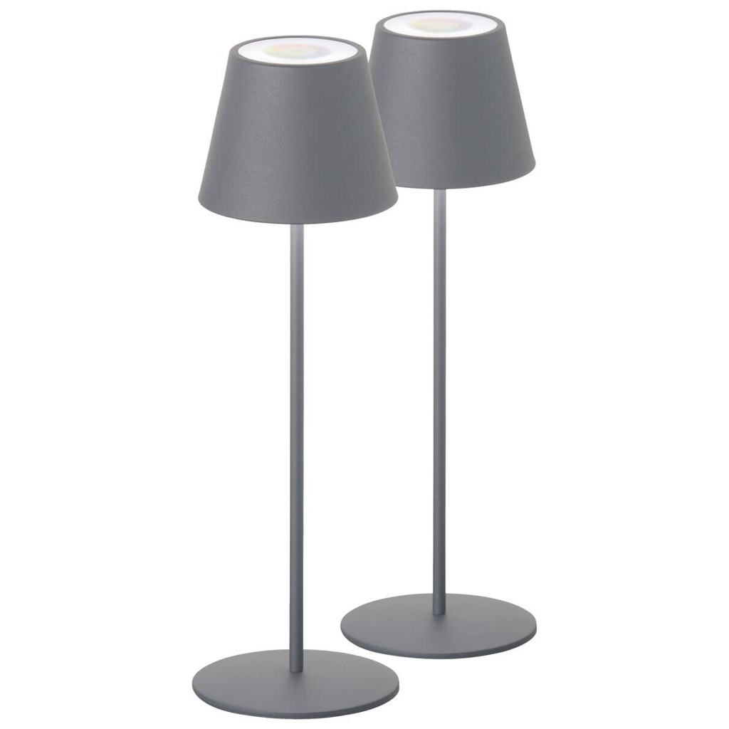 easy! by FHL Tischleuchte 850342 Cosenza
grau Metall H/D: ca. 38×12 cm 1 Brennstellen