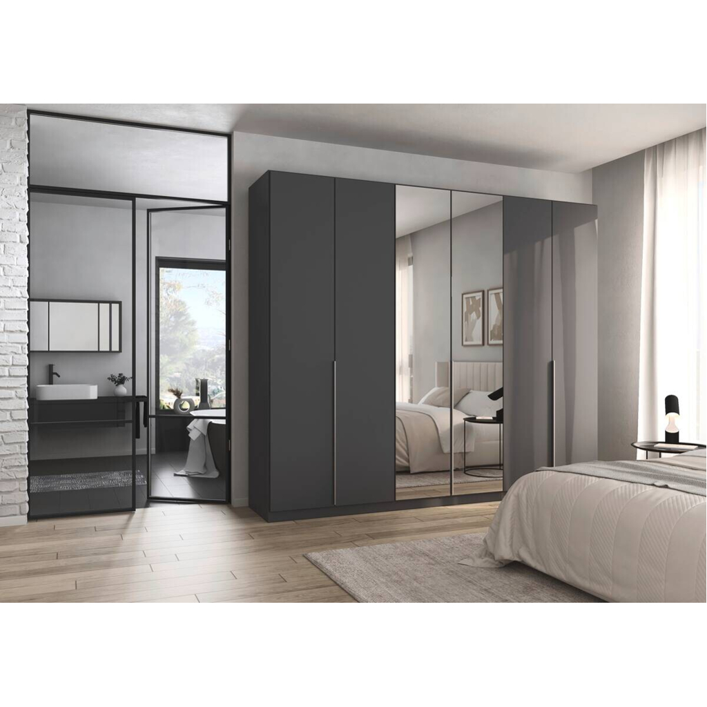 POCO Kleiderschrank Alabama grau B/H/T: ca. 271x229x54 cm