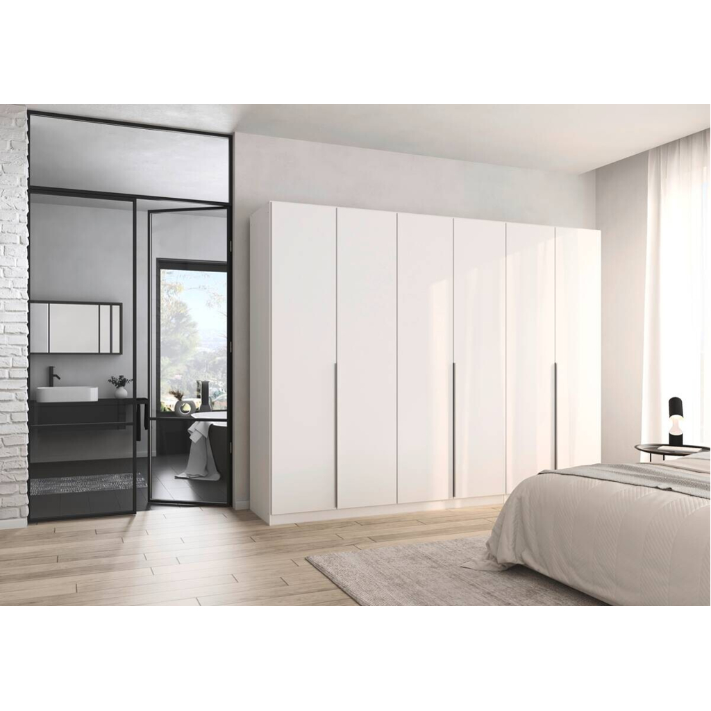 POCO Kleiderschrank Alabama Alpinweiß B/H/T: ca. 271x210x54 cm