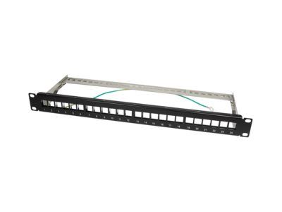 LogiLink Patch Panel – RJ – 45 X 24 – Schwarz, RAL 9005
