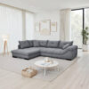 POCO Ecksofa stone Microfaser B/H/T: ca. 318x92x227 cm