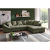 POCO Ecksofa mit Bettfunktion grün Microfaser B/H/T: ca. 303x88x202 cm
