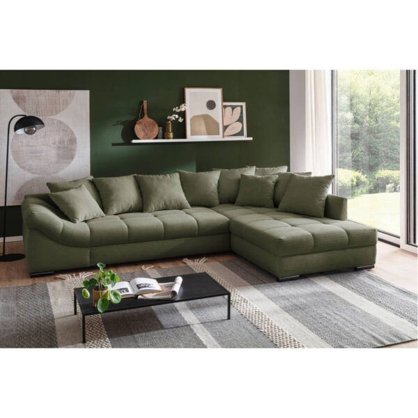 POCO Ecksofa mit Bettfunktion grün Microfaser B/H/T: ca. 303x88x202 cm POCO Ecksofa mit Bettfunktion grün Microfaser B/H/T: ca. 303x88x202 cm