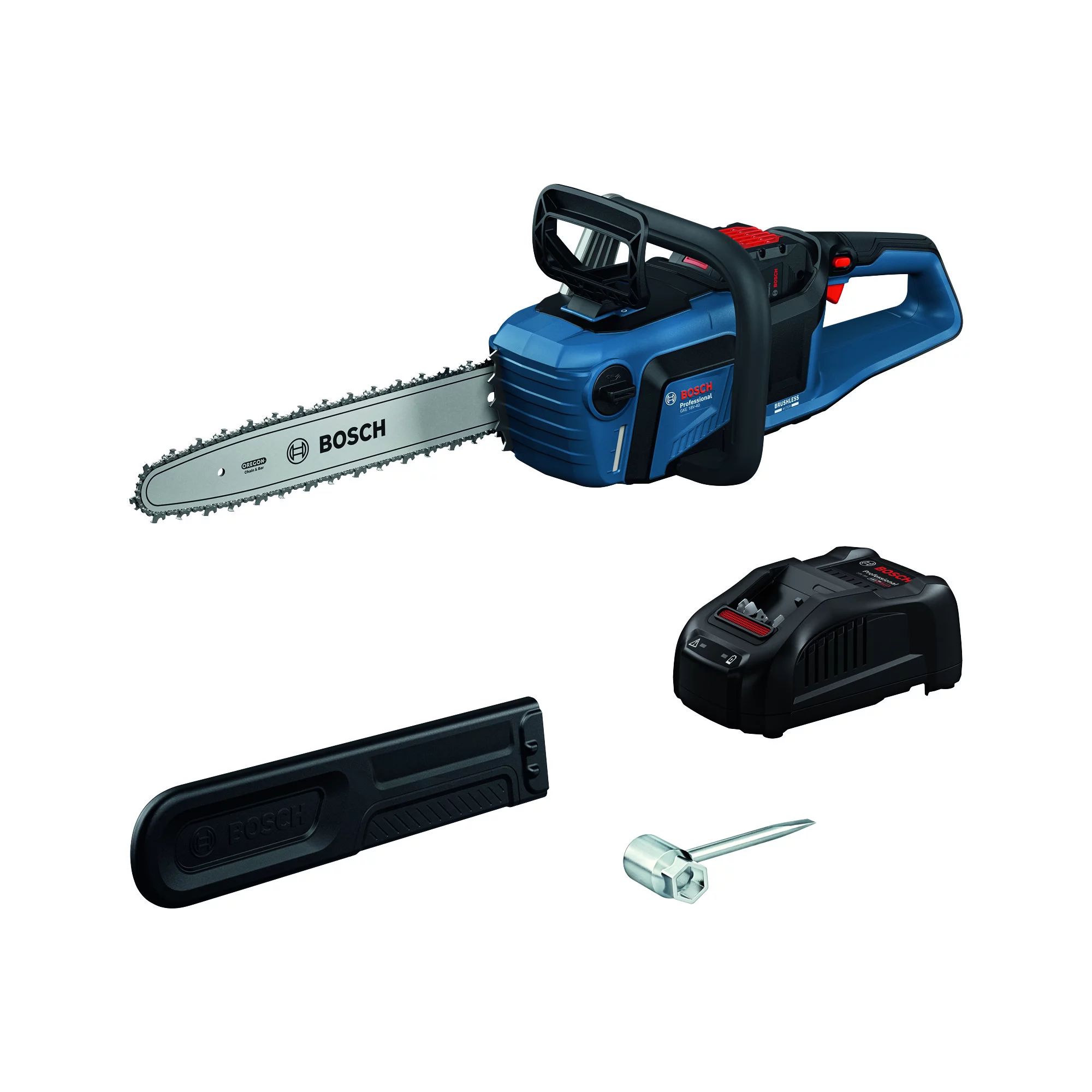 Bosch GKE 18V – 40 Akku – Kettensäge Kit Akku – Kettensäge inkl. 1x Akku und Ladegerät