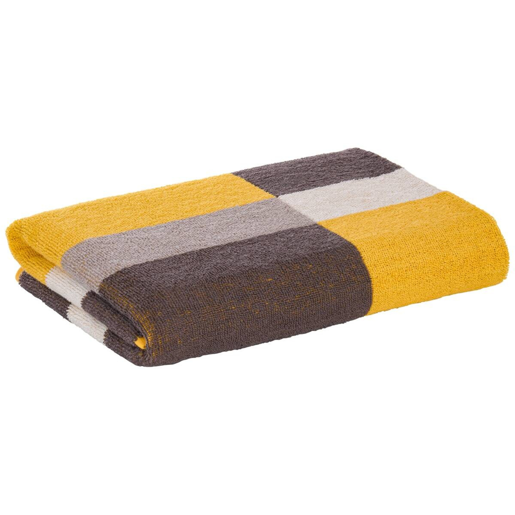 POCO Duschtuch gelb Baumwolle B/L: ca. 70x140 cm