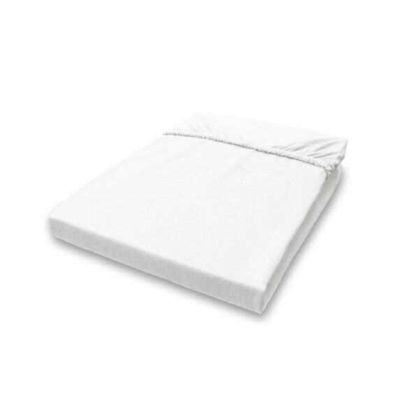 POCOline Jersey Spannbetttuch weiß Baumwolle B/H/L: ca. 100x28x200 cm