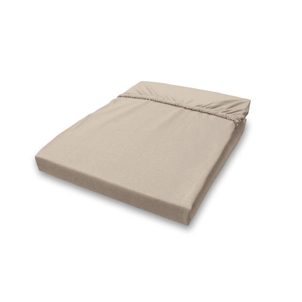 POCOline Jersey Spannbetttuch taupe Baumwolle B/H/L: ca. 180x28x200 cm